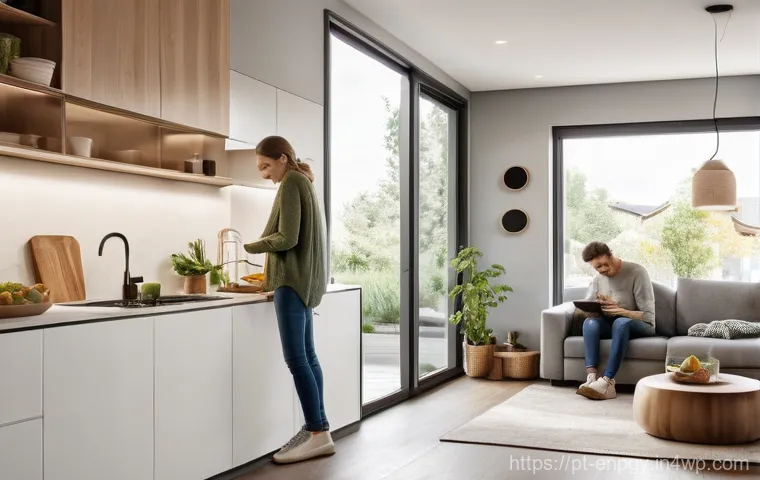 에너지 소비 최적화를 위한 혁신 기술 - **Prompt:** A Portuguese adult (around 30-40 years old, well-dressed in smart casual attire) standin...