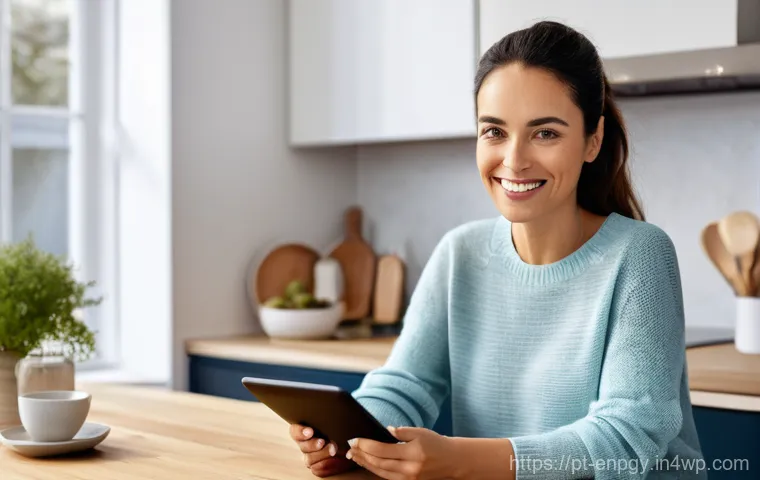 에너지 관련 데이터 시각화 기법 - "Understanding Your Energy Bill"**
    A vibrant, medium-shot photograph of a Portuguese woman in he...