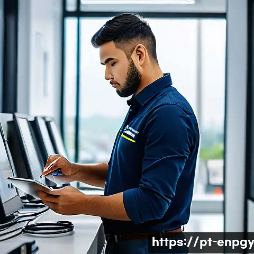 정량적 기법을 통한 에너지 소비 분석 - A modern Brazilian office environment with energy monitoring devices visibly installed on various el...
